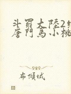 斗罗大陆2绝世唐门马小桃封面