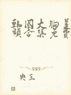 韩国大胸美女视频合集免费观看