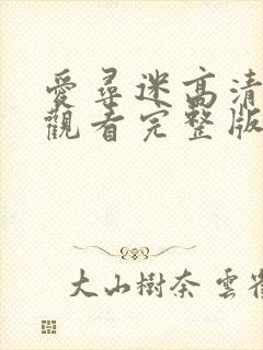 爱寻迷高清在线观看完整版