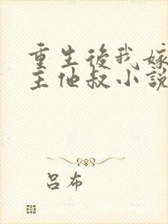 重生后我嫁给男主他叔小说封面