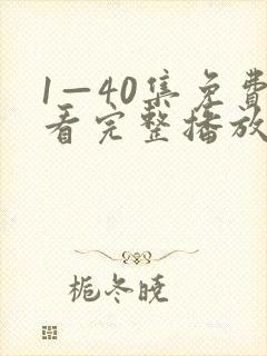 1—40集免费看完整播放
