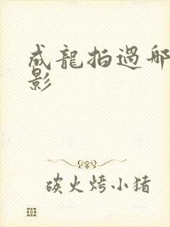 成龙拍过哪些电影