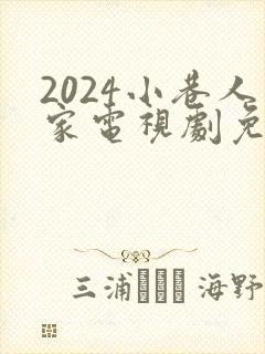 2024小巷人家电视剧免费观看