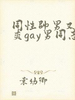 同性帅男又粗又爽gay男同志封面