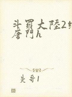 斗罗大陆2绝世唐门h封面