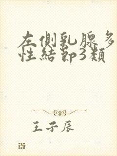 左侧乳腺多发实性结节3类