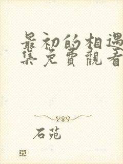 最初的相遇40集免费观看西瓜封面