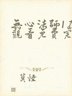 无心法师1在线观看免费完整版封面