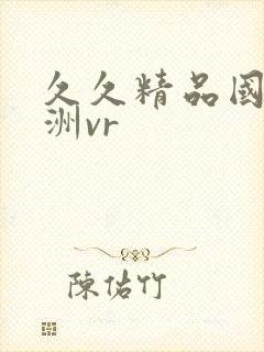 久久精品国产亚洲vr