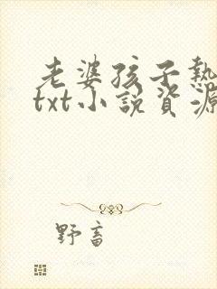 老婆孩子热炕头txt小说资源