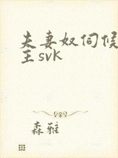 夫妻奴伺候夫妻主svk