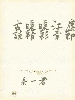 古暖暖江尘御小说精彩章节75