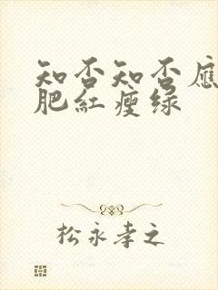知否知否应是绿肥红瘦绿封面