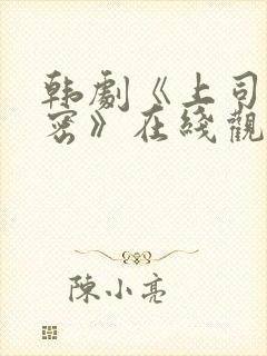 韩剧《上司的秘密》在线观看全集免费