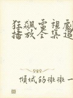 狂飙电视剧免费播放全集追剧网