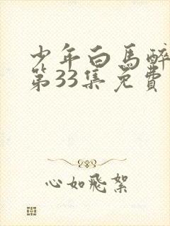 少年白马醉春风第33集免费观看封面