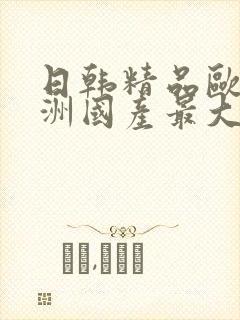 日韩精品欧美亚洲国产最大