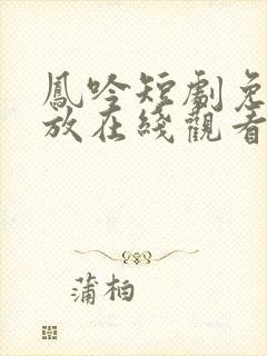 凤吟短剧免费播放在线观看