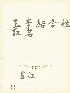 王李结合姓怎么取名