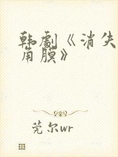 韩剧《消失的眼角膜》