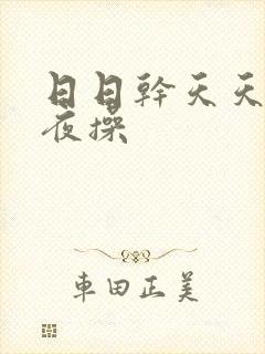 日日干天天干夜夜操封面
