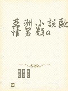 亚洲小说欧美激情另类a