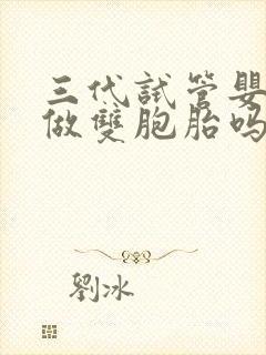 三代试管婴儿能做双胞胎吗