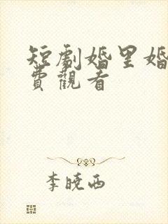 短剧婚里婚外免费观看封面