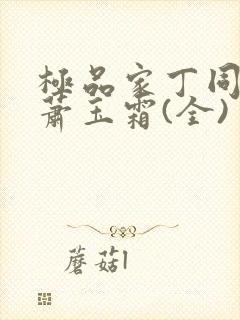 极品家丁同人之萧玉霜(全)封面