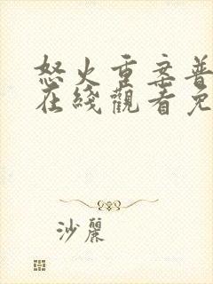 怒火重案普通话在线观看免费完整版封面