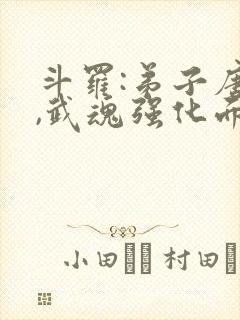 斗罗:弟子唐三,武魂强化面板封面