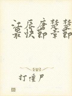 江辰唐楚楚最新最快节章节