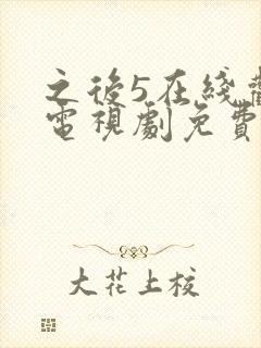 之后5在线观看电视剧免费高清