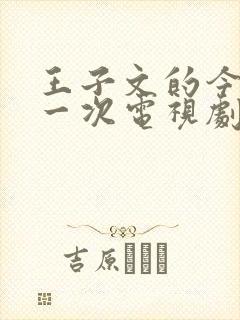 王子文的今生第一次电视剧免费看封面