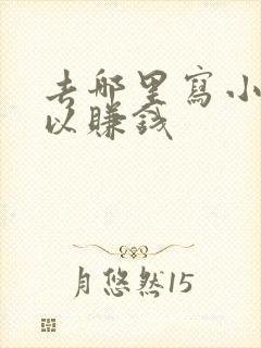 去哪里写小说可以赚钱