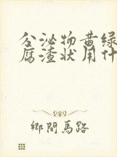 分泌物黄绿色豆腐渣状用什么药