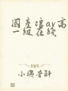 国产浪av高清一级在线封面
