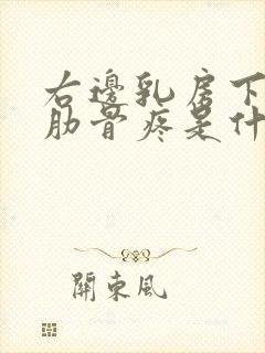 右边乳房下边的肋骨疼是什么原因