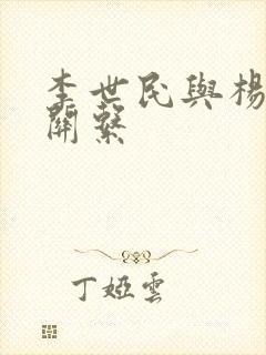 李世民与杨妃的关系