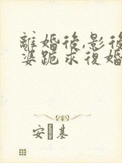 离婚后,影后老婆跪求复婚小说完整免费