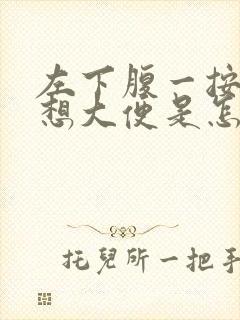 左下腹一按就疼想大便是怎么回事