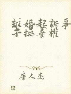 离婚起诉争取孩子抚养权