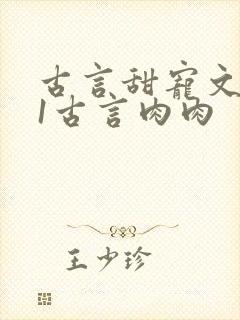 古言甜宠文1v1古言肉肉