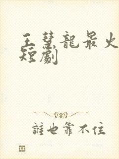 王慧龙最火十部短剧封面