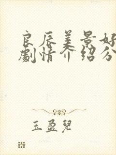 良辰美景好时光剧情介绍分集