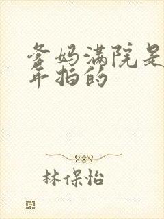 爹妈满院是哪一年拍的