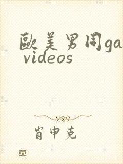 欧美男同gay videos