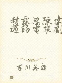 赵露思陈伟霆演过的电视剧