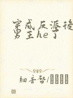 穿成反派后我和男主he了封面