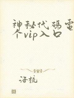 神秘代码电影5个vip入口